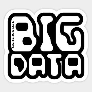 Big Data Scientist White Sticker